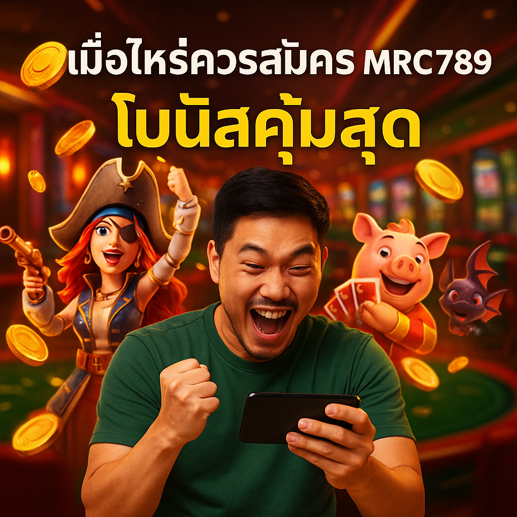 เมื่อไหร่ควรสมัคร MRC789 โบนัสคุ้มสุด